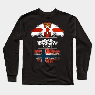 Northern Irish Grown With Norwegian Roots - Gift for Norwegian With Roots From Norway Long Sleeve T-Shirt